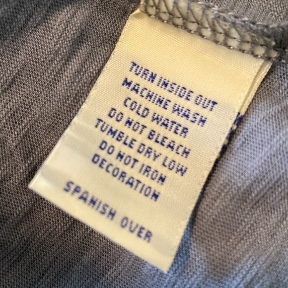 Ellembee gray long sleeve hooded moon and trees v neck cozy shirt large - Picture 8 of 9